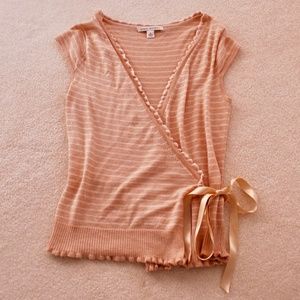 Banana Republic Silk Wrap Top